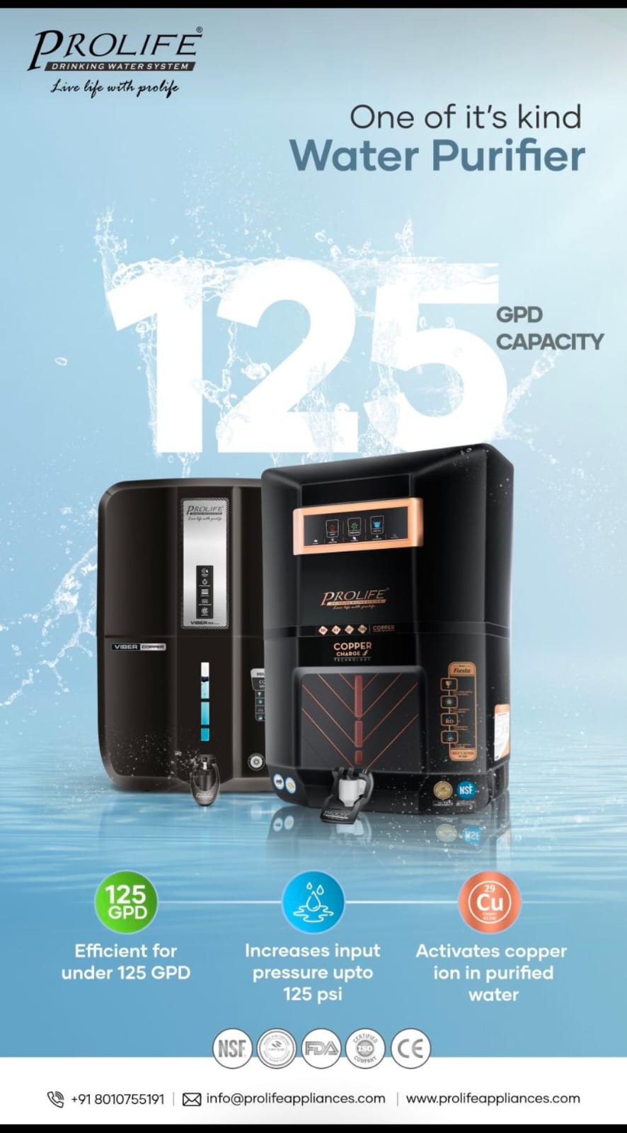 Prolife Ro +uv water purifier